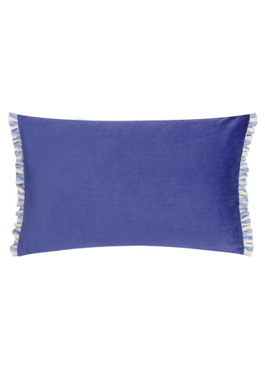 furn. Araya Striped Velvet Filled Cushion (30 x 50 x 8 cm)