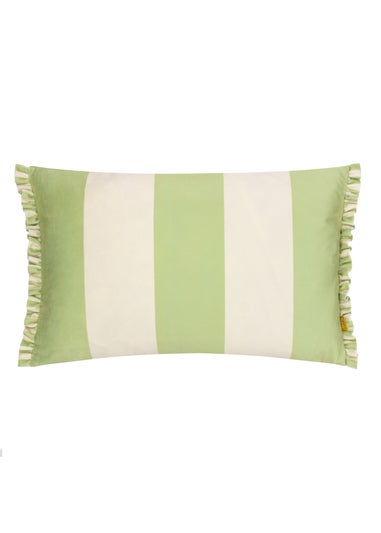 furn. Araya Striped Velvet Filled Cushion (30 x 50 x 8 cm)