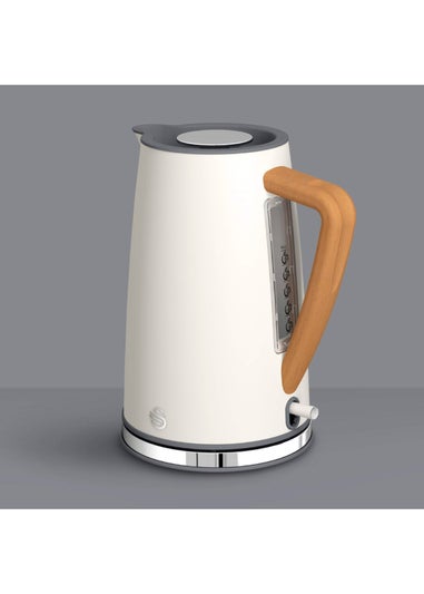 Swan White Nordic Style Cordless Kettle (1.7L)