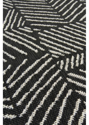 Homemaker Compass Black Geo Line Rug