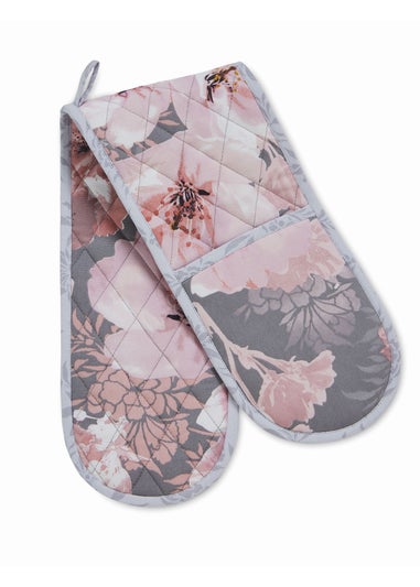 Catherine Lansfield Dramatic Floral Cotton Kitchen Double Oven Glove