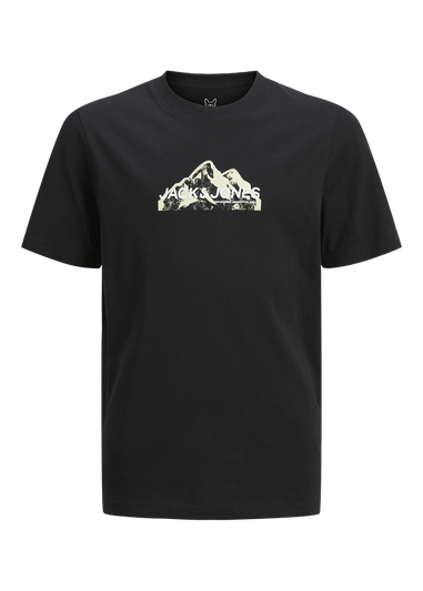 Jack & Jones Black Mountain Logo T-Shirt