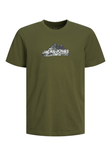 Jack & Jones Kids Green Mountain Logo T-Shirt (6-16yrs)