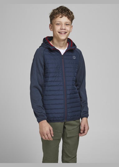 Jack & Jones Kids Navy Quilted Jacket (8-16yrs)