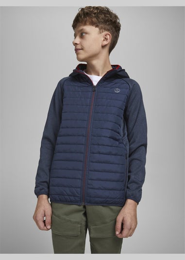 Jack & Jones Kids Navy Quilted Jacket (8-16yrs)