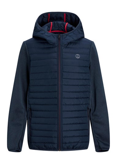 Jack & Jones Kids Navy Quilted Jacket (8-16yrs)