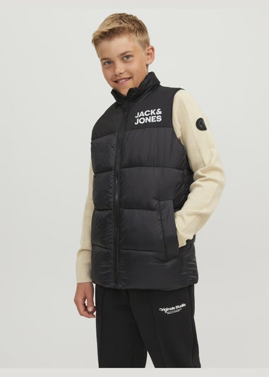 Jack & Jones Kids Black Bodywarmer (8-16yrs)