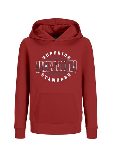 Jack & Jones Kids Red Logo Hoodie (8-16yrs)