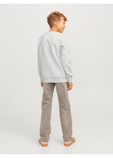 Jack & Jones Kids Grey Varsity Sweatshirt (8-16yrs)