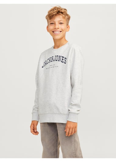 Jack & Jones Kids Grey Varsity Sweatshirt (8-16yrs)