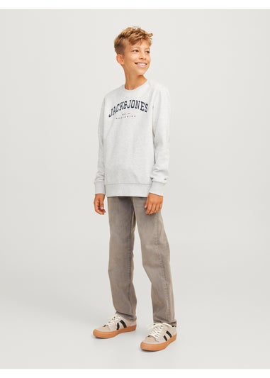 Jack & Jones Kids Grey Varsity Sweatshirt (8-16yrs)