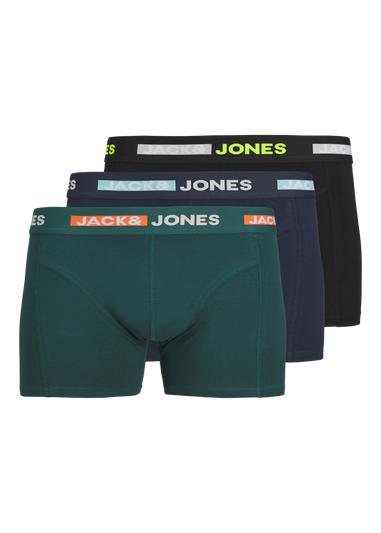 Jack & Jones 3 Pack Kids Black Trunks (8-16yrs)