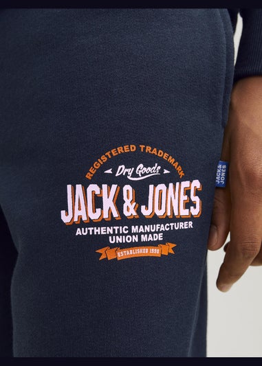 Jack & Jones Kids Navy Jogging Bottoms (8-16yrs)