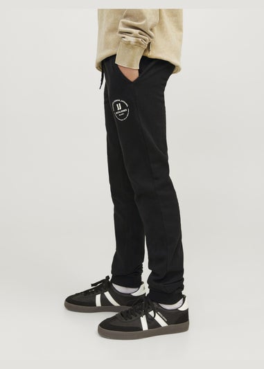 Jack & Jones Kids Black Jogging Bottoms (8-16yrs)