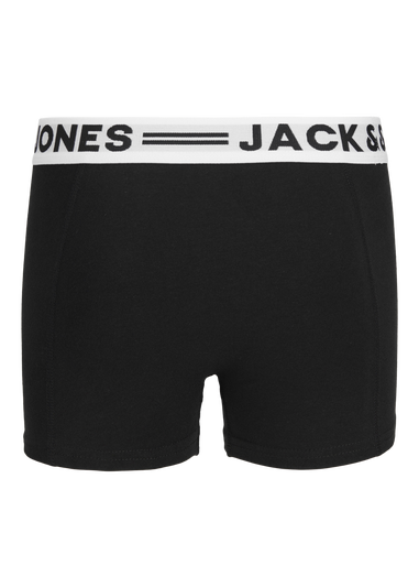 Jack & Jones 3 Pack Kids Black Trunks