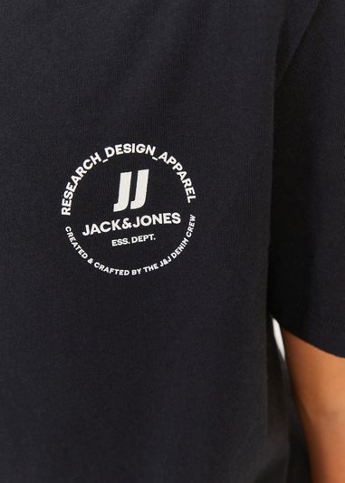 Jack & Jones Kids Black Logo T-Shirt (8-16yrs)