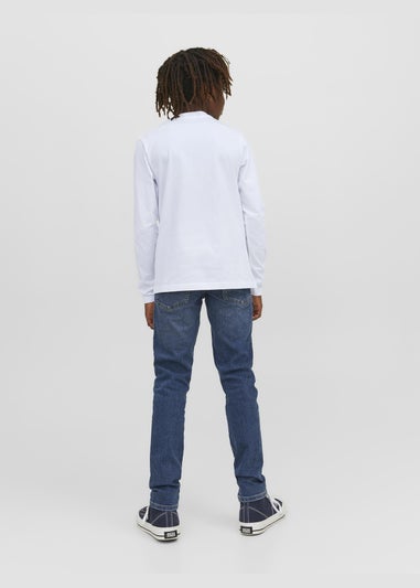 Jack & Jones Kids White Long Sleeve T-Shirt (8-16yrs)