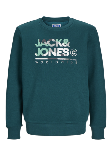 Jack & Jones Kids Teal Logo Sweatshirt (6-16yrs)