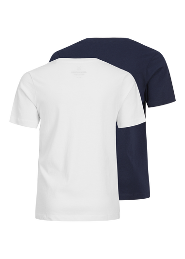 Jack & Jones 2 Pack Kids White Logo T-Shirt (8-16yrs)