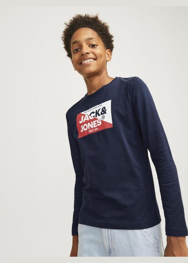 Jack & Jones Kids Navy Long Sleeve T-Shirt (8-16yrs)