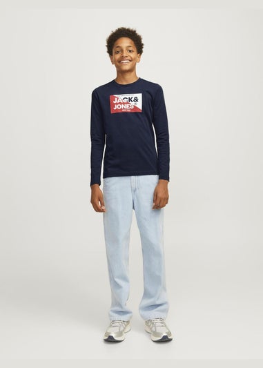 Jack & Jones Kids Navy Long Sleeve T-Shirt (8-16yrs)