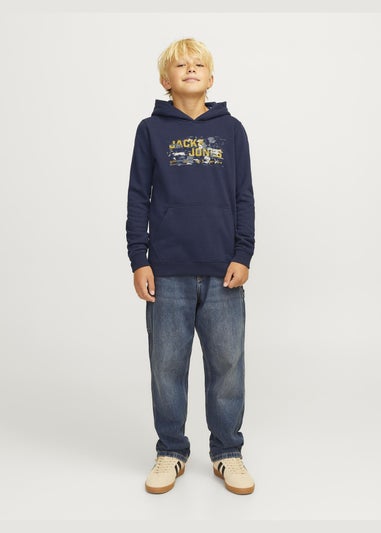 Jack & Jones Kids Navy Logo T-Shirt (6-16yrs)