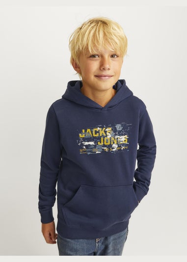 Jack & Jones Kids Navy Logo T-Shirt (6-16yrs)