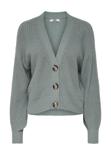 JDY Grey Rib Knitted Cardigan