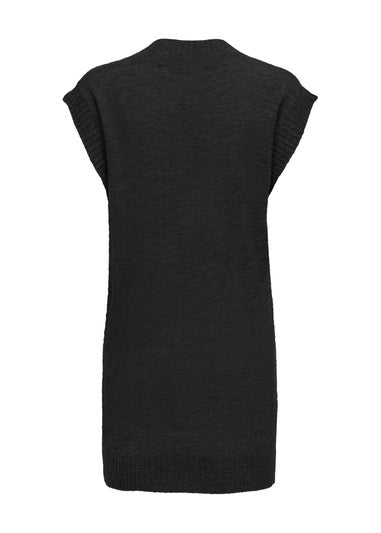 JDY Black V Neck Jumper Dress