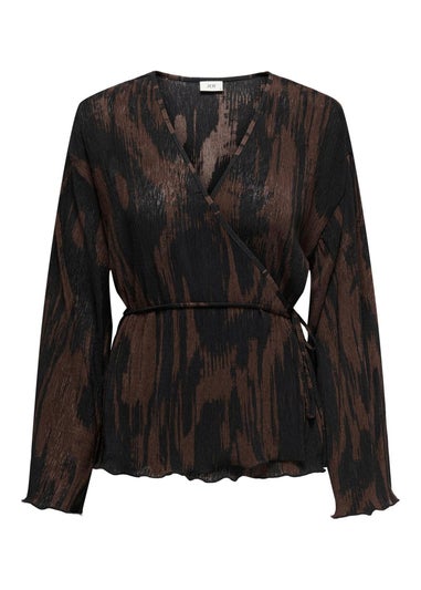 JDY Black Wrap Blouse