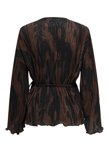 JDY Black Wrap Blouse