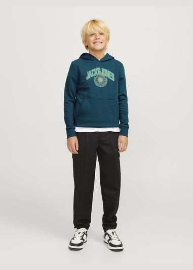 Jack & Jones Boys Teal Hoodie (10-16yrs)