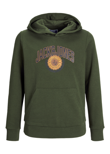 Jack & Jones Boys Khaki Hoodie (10-16yrs)