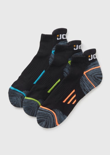 3 Pack JCB Black Trainer Work Socks