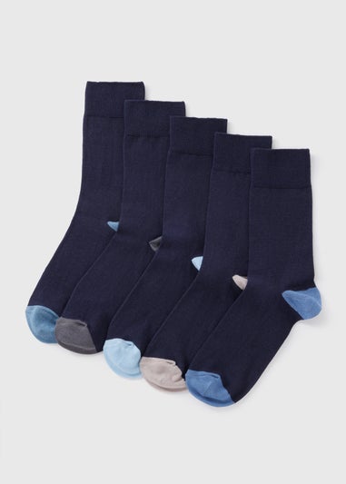 5 Pack Navy Socks