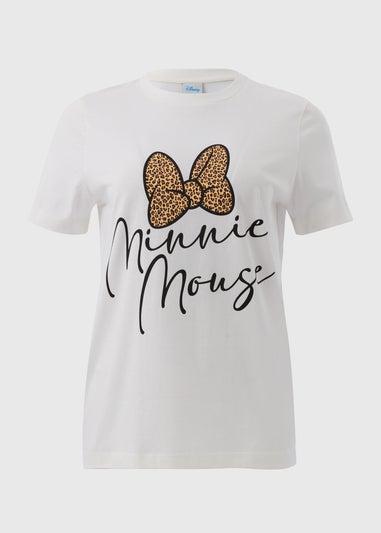 Cream Minnie Mouse Bow T-Shirt