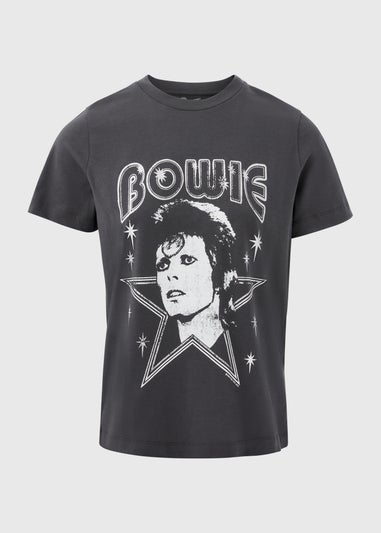 Grey Bowie Graphic T-Shirt