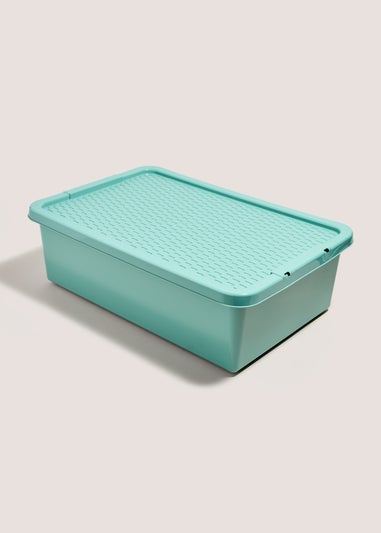 Green Rattan Lid Storage Box (32L)