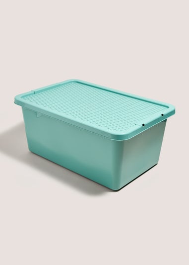 Green Rattan Lid Storage Box (45L)