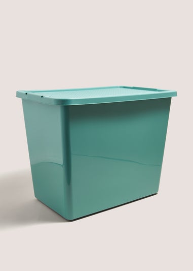 Green Rattan Lid Storage (80L)