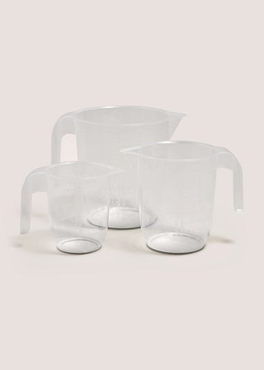 3 Pack Clear Jugs (2L, 1L, 0.5L)