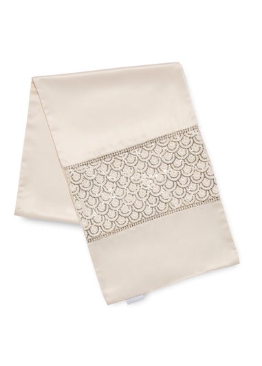 Catherine Lansfield Champagne Deco Sequin Dining Table Runner (32x220 cm)
