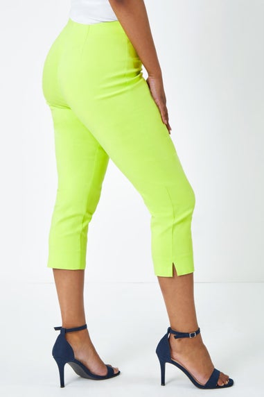 Roman Petite Lime Petite Cropped Stretch Trouser