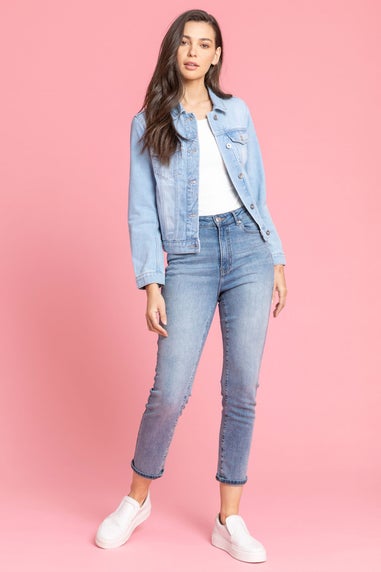 Roman Light Blue Classic Cotton Denim Jacket