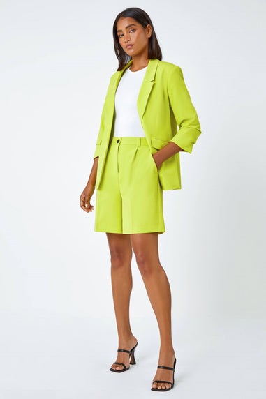 Roman Lime Tailored Stretch Shorts