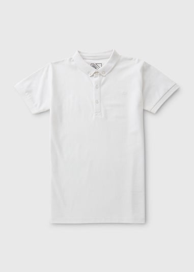 Boys White Polo Shirt (7-15yrs)