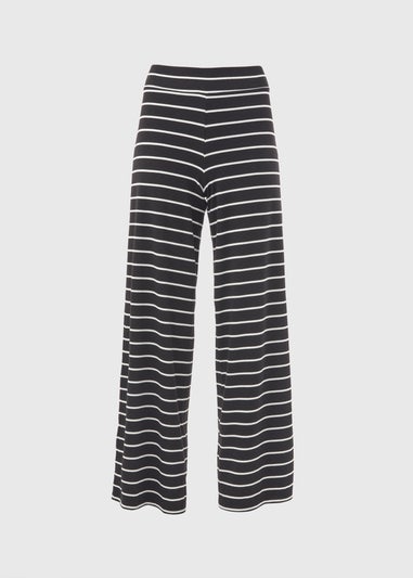 Black Stripe Wide Leg Co Ord Trousers