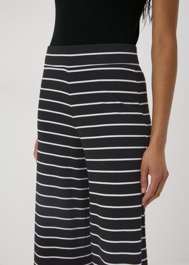 Black Stripe Wide Leg Co Ord Trousers