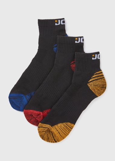 3 Pack JCB Ankle Work Socks