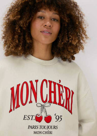 Cream Mon Cheri Sweatshirt